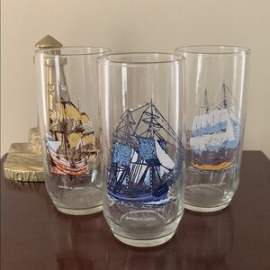 📌 Irving Oil Tall Ships/ four centuries of Sail glasses/ tumblers 16 oz